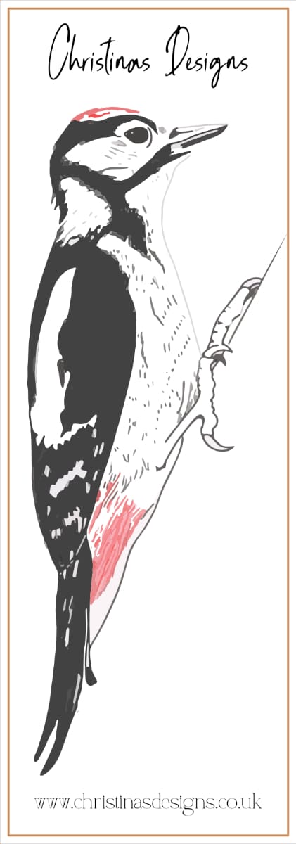 Woodpecker Bookmark